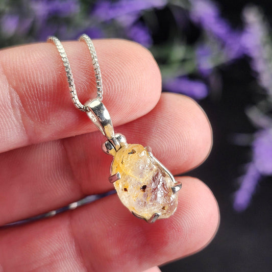 Golden Phenacite Pendant
