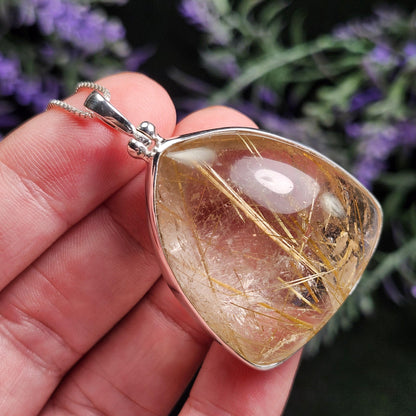 Angel Hair Rutile Quartz Pendant