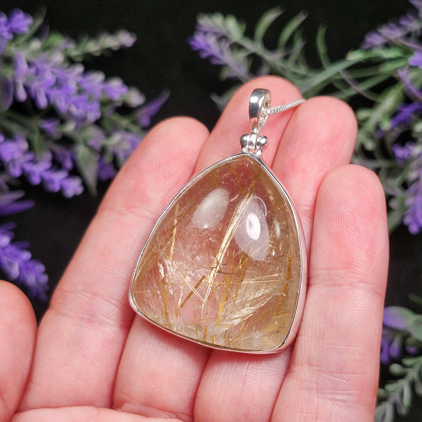 Angel Hair Rutile Quartz Pendant