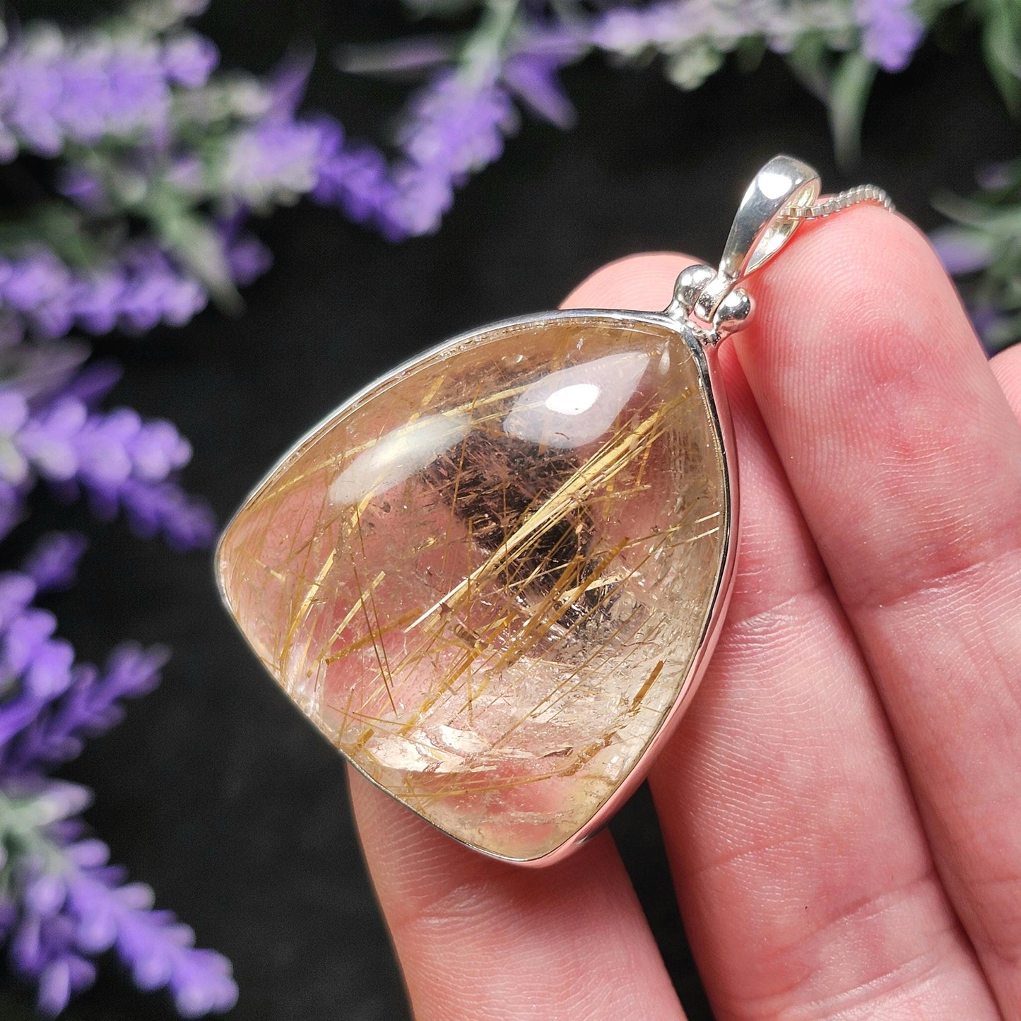 Angel Hair Rutile Quartz Pendant