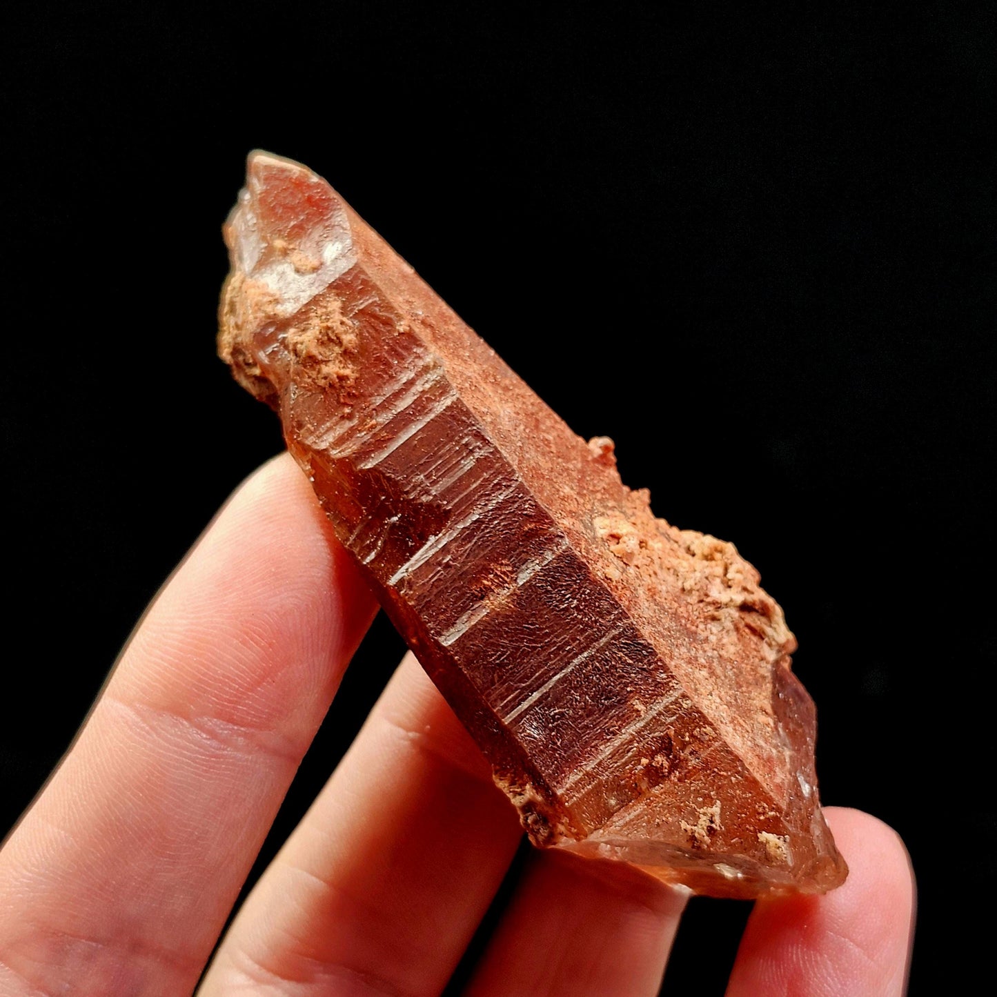 Red Hematite Quartz Crystal