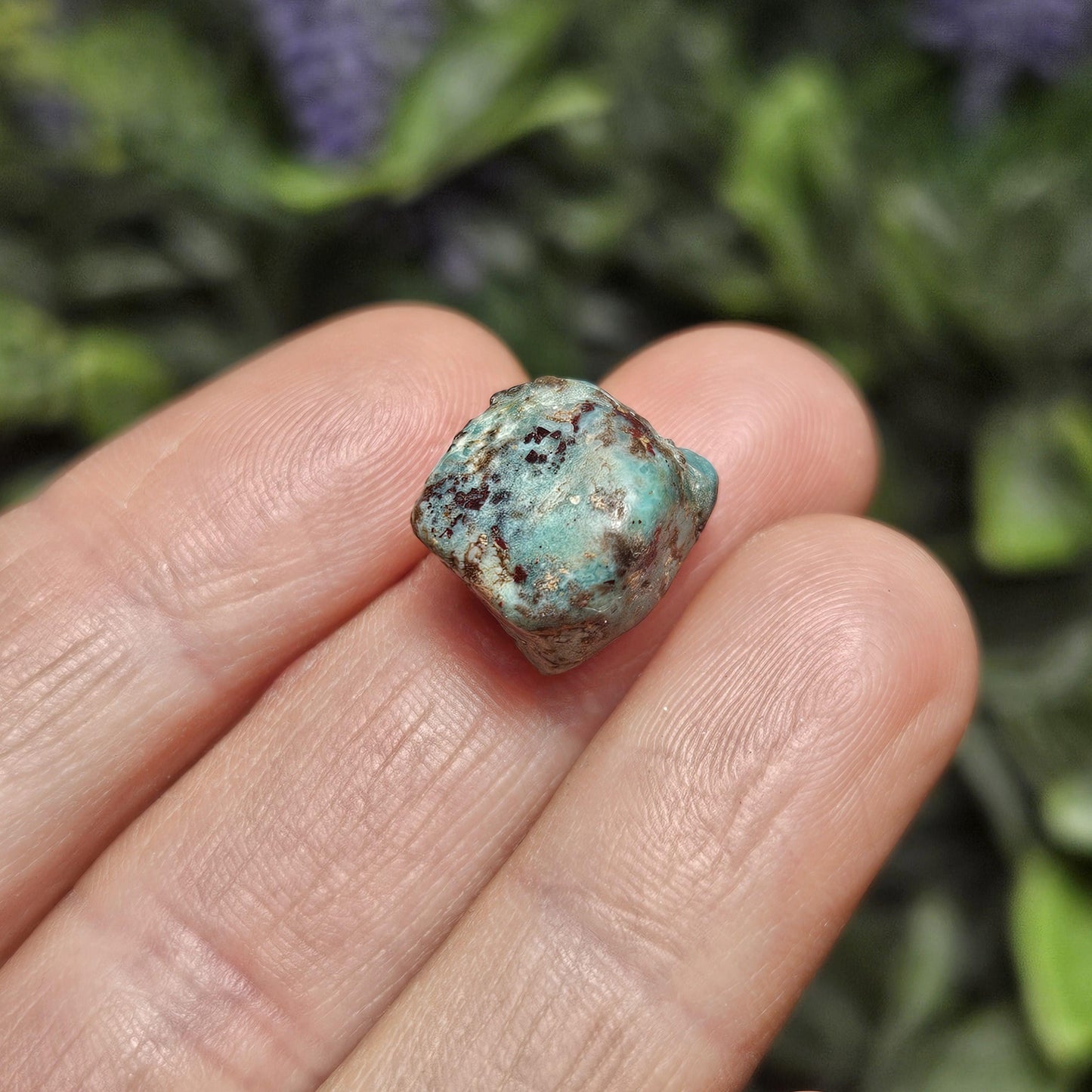 Turquoise Polished Crystal: Tumbled Natural Blue