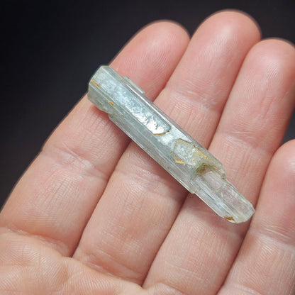Raw Aquamarine Crystal (4.36 grams): Nigerian Blue Aquamarine Stone, Natural Crystal
