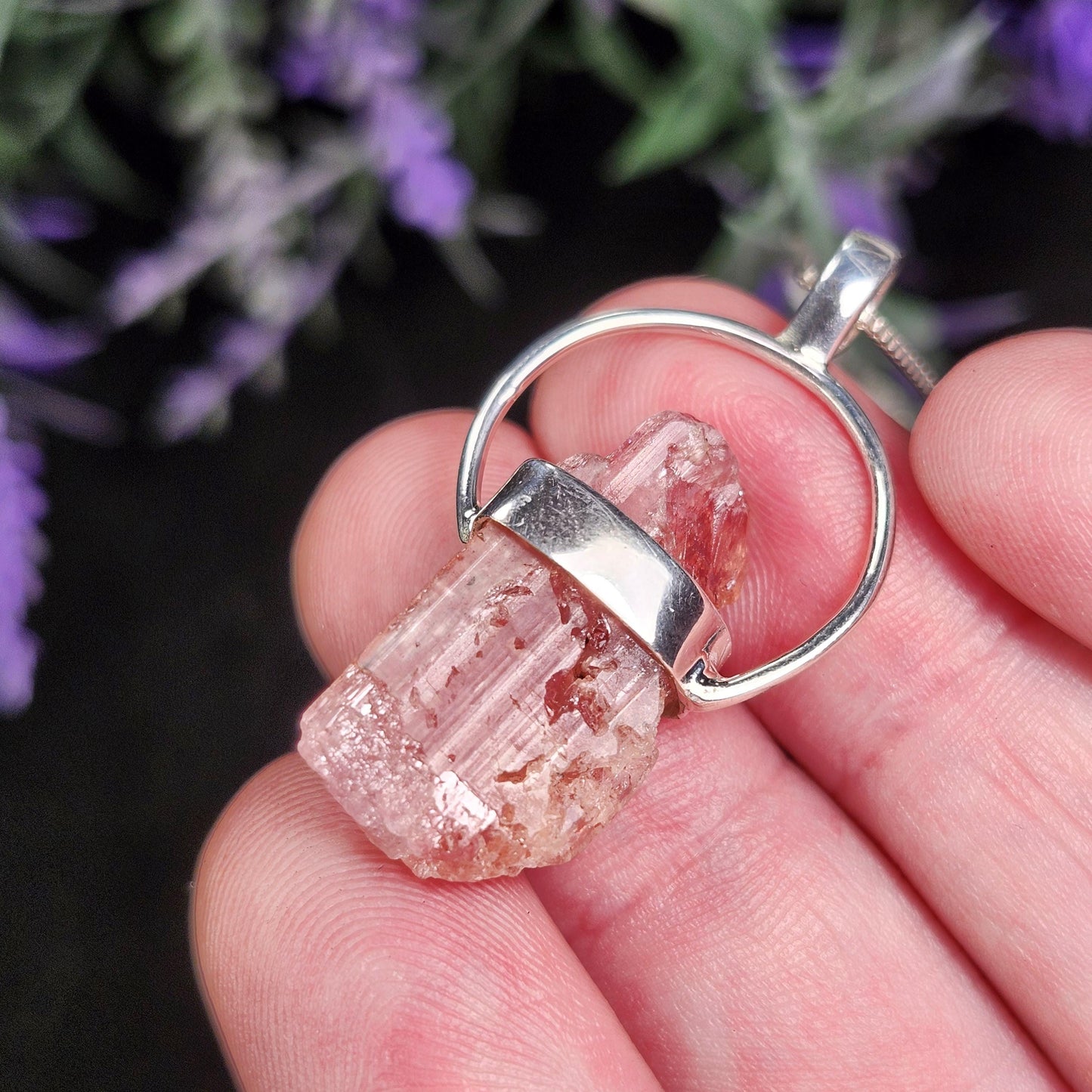 Pink Topaz Pendant