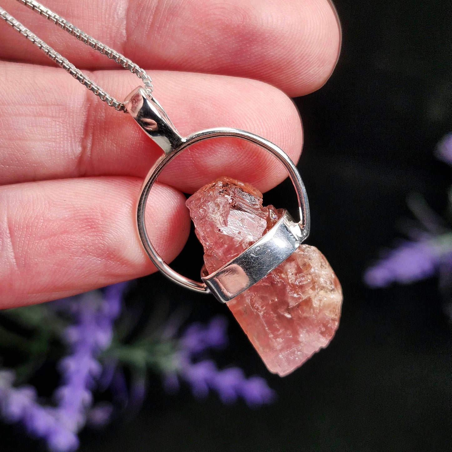 Pink Topaz Pendant
