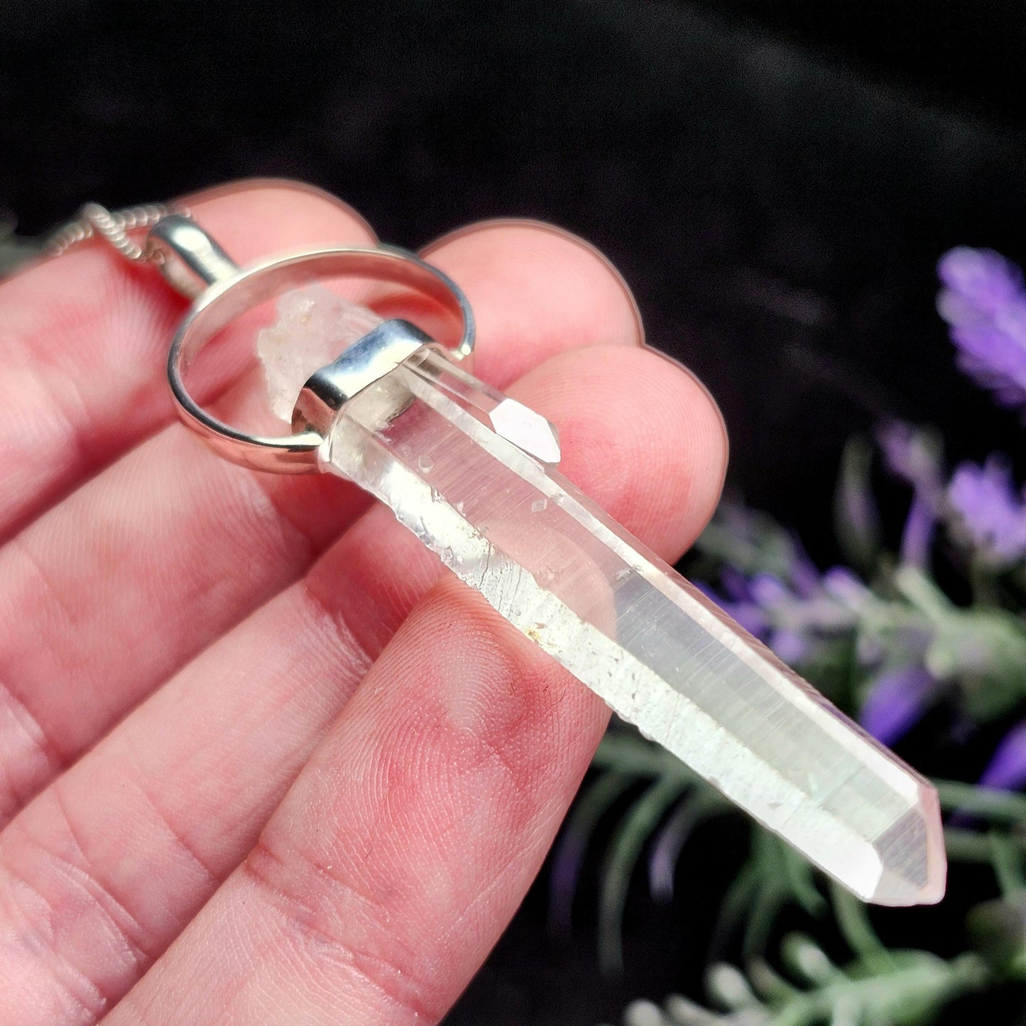 Lemurian Seed Quartz Pendant