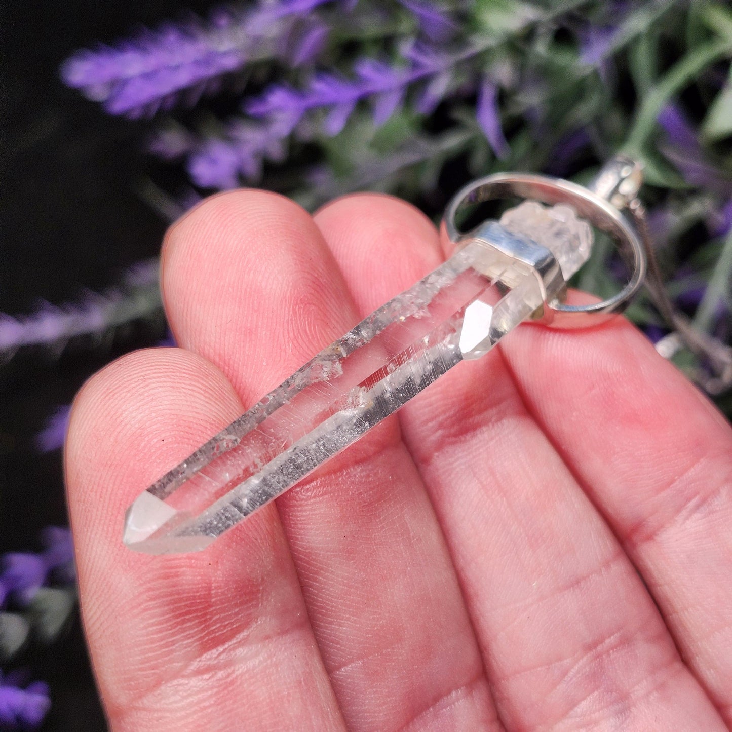 Lemurian Seed Quartz Pendant