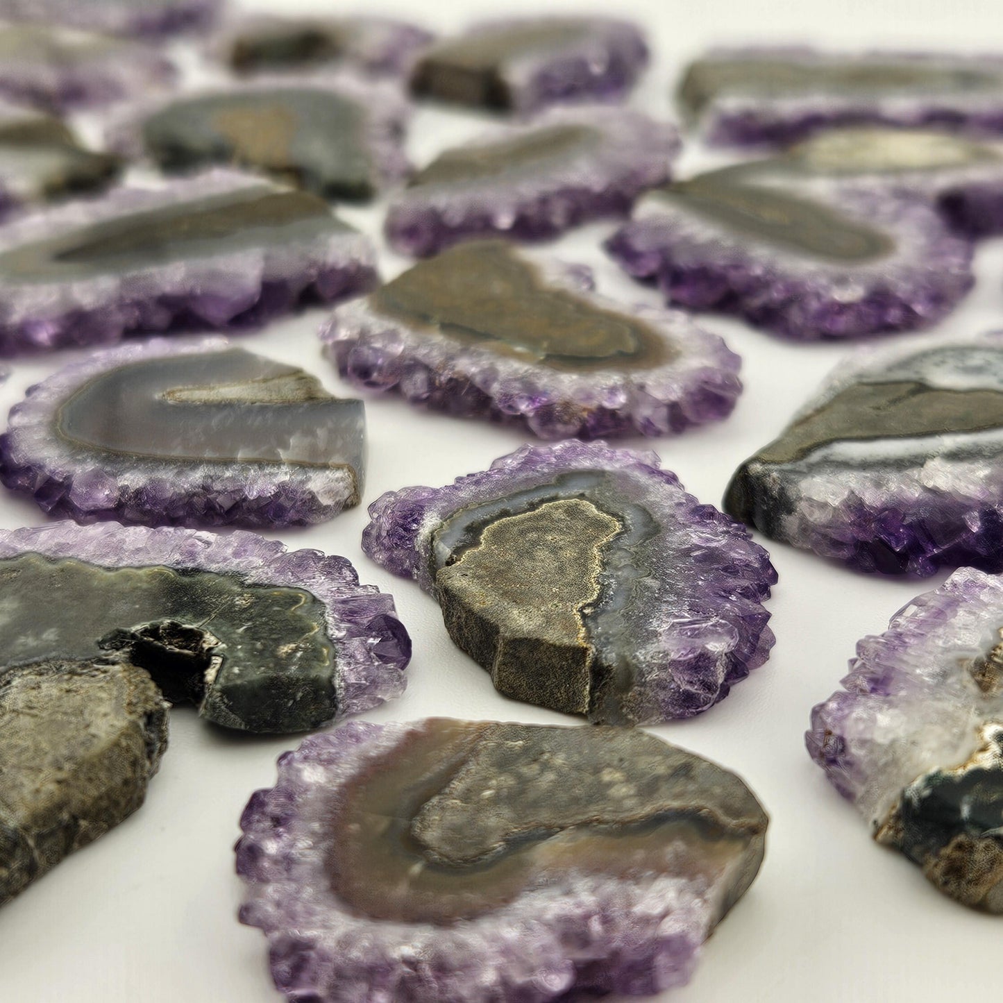 Amethyst Stalactite Crystal Slice
