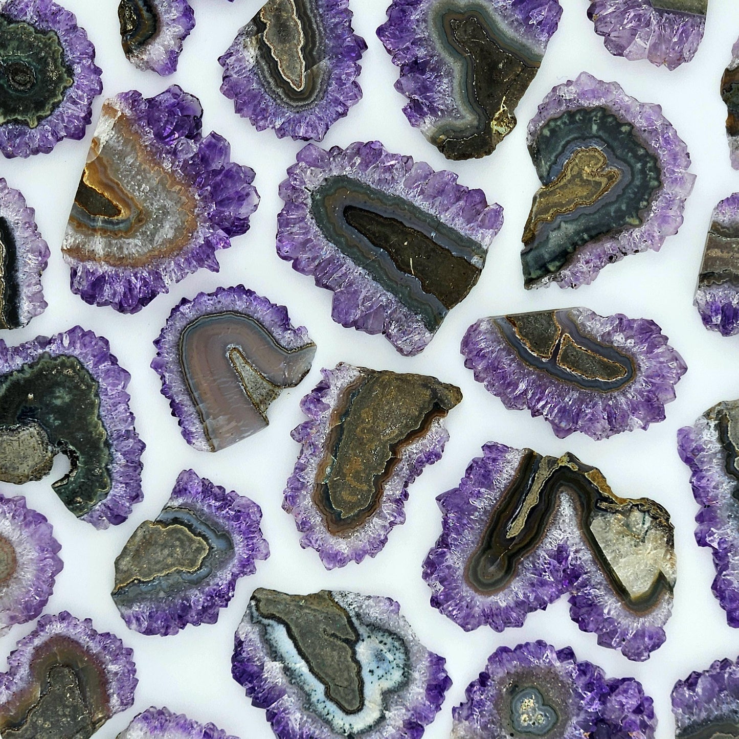 Amethyst Stalactite Crystal Slice