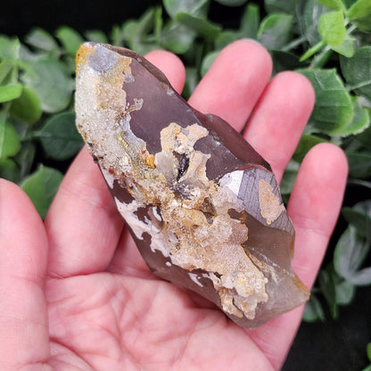 Hyalite Opal Smoky Quartz 120g
