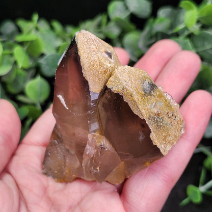 Hyalite Opal & Smoky Quartz