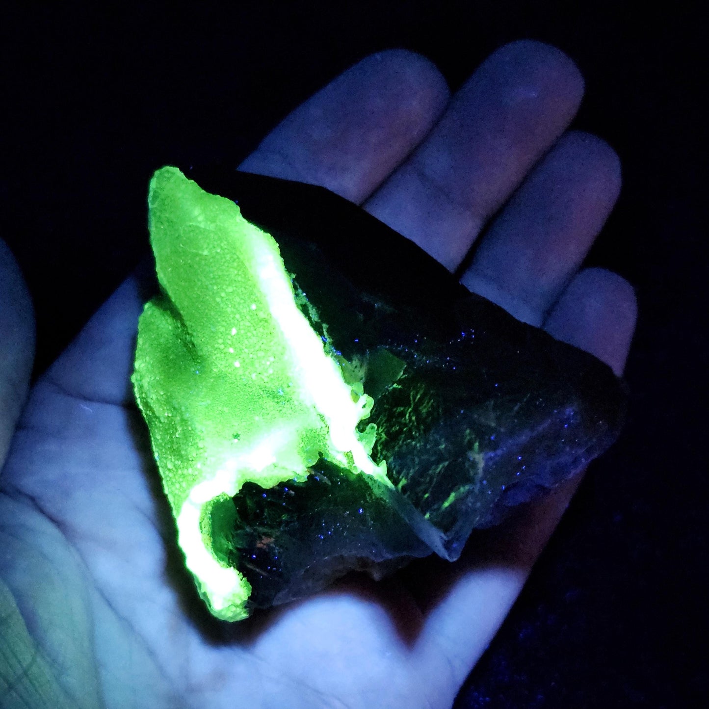 Hyalite Opal & Smoky Quartz