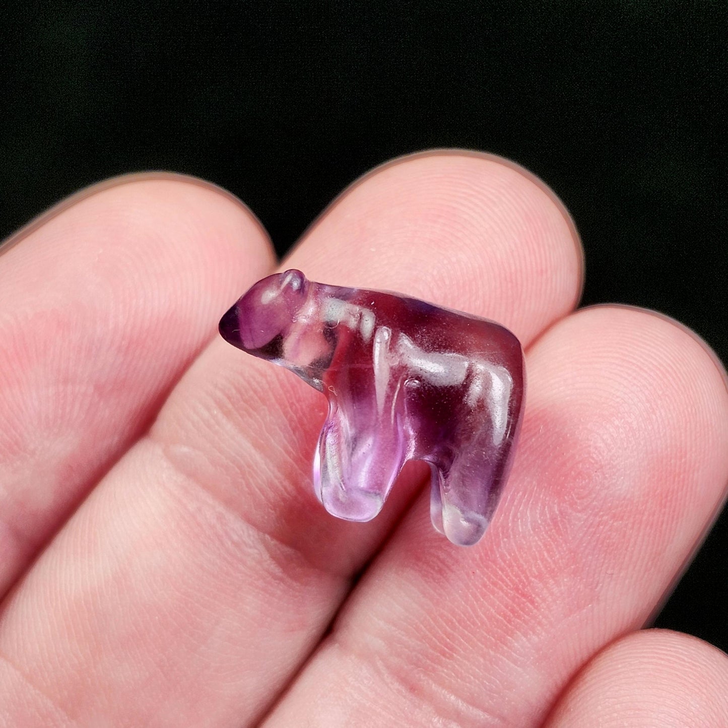 Rainbow Fluorite Bear