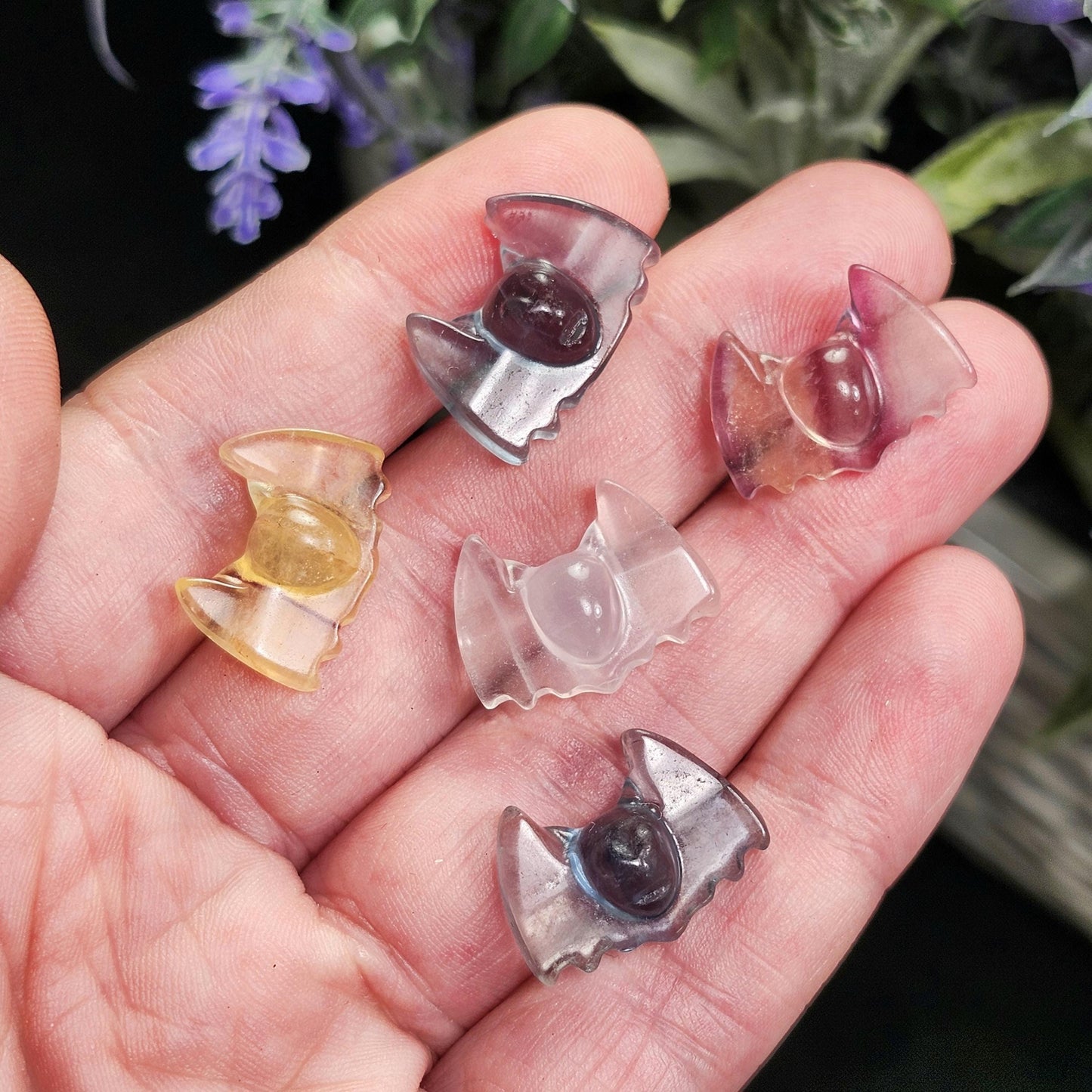 Rainbow Fluorite Bat