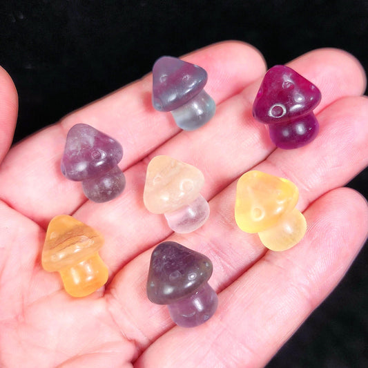 Rainbow Fluorite Mushroom
