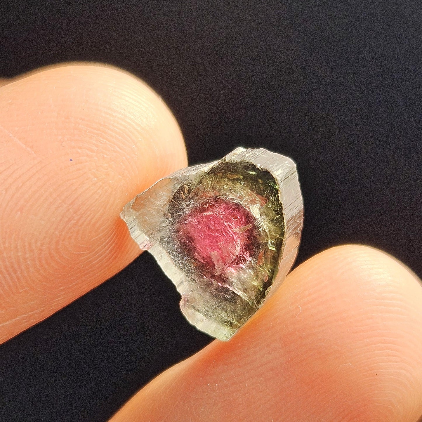 Watermelon Tourmaline Slice