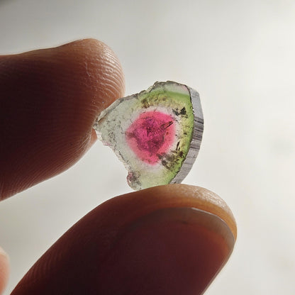 Watermelon Tourmaline Slice