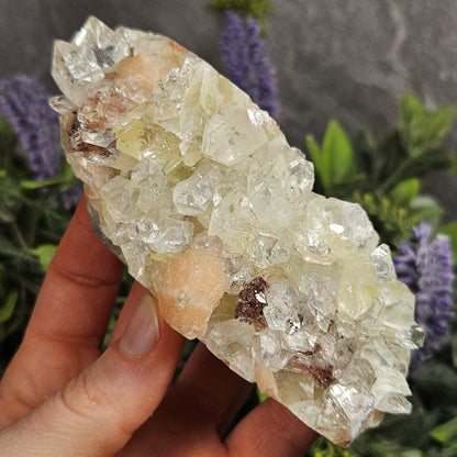 Diamond Apophyllite & Stilbite Cluster