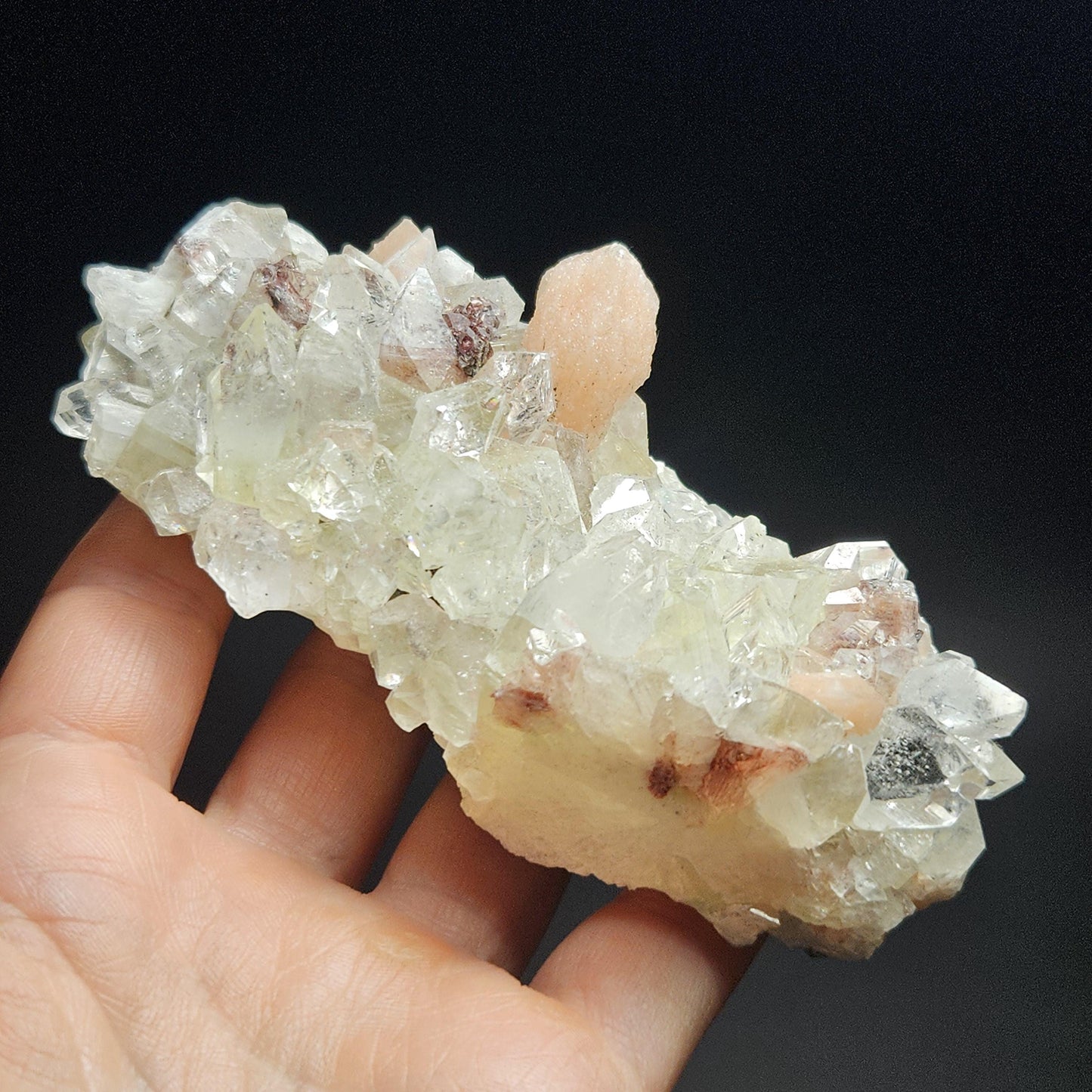 Diamond Apophyllite & Stilbite Cluster
