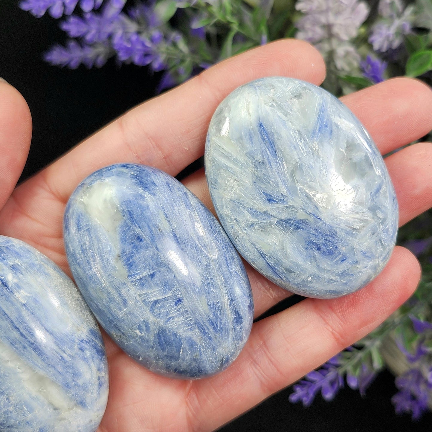 Blue Kyanite Palm Stone