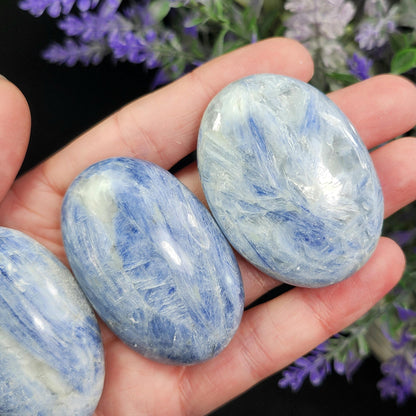 Blue Kyanite Palm Stone