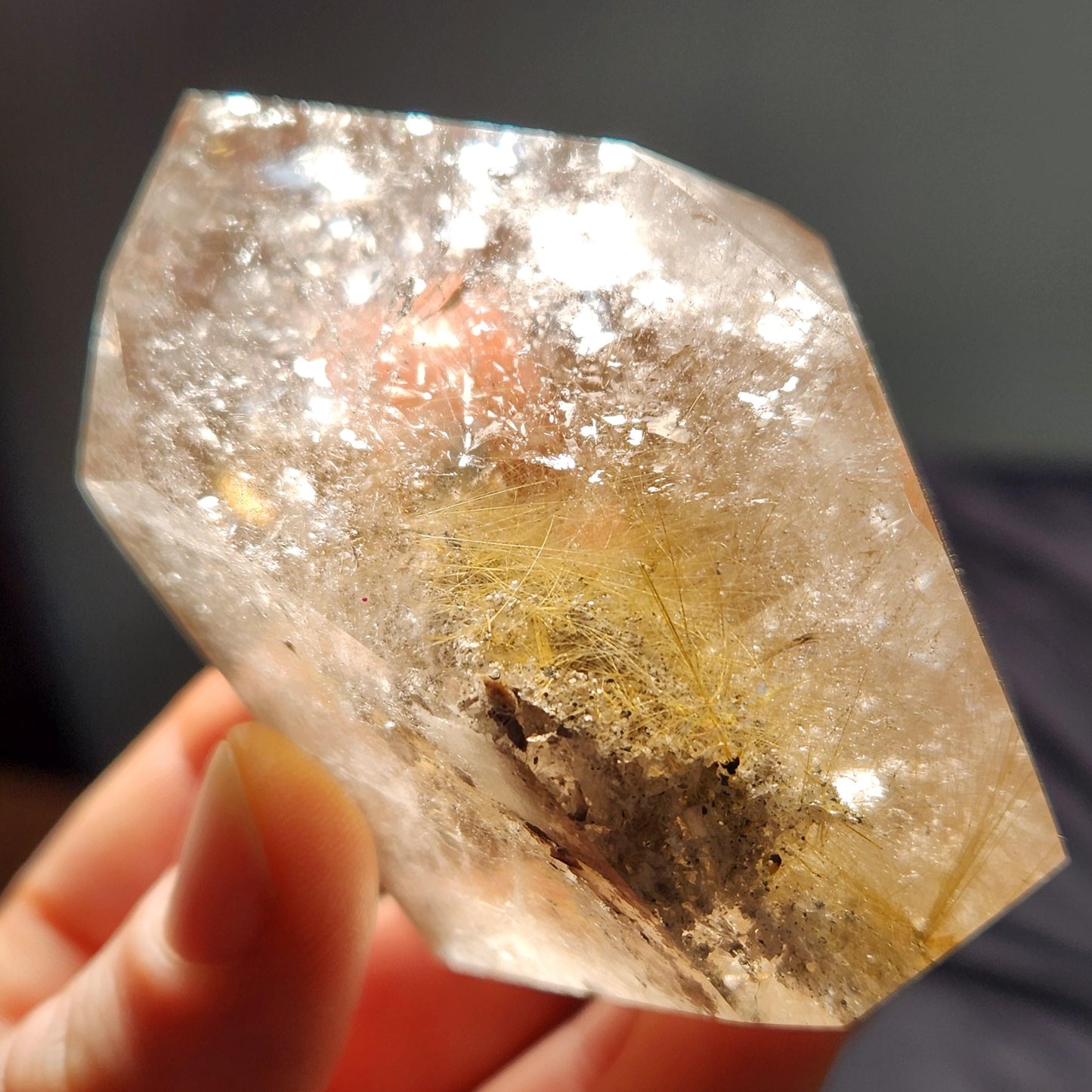 Polished Hematite Rutile 193g