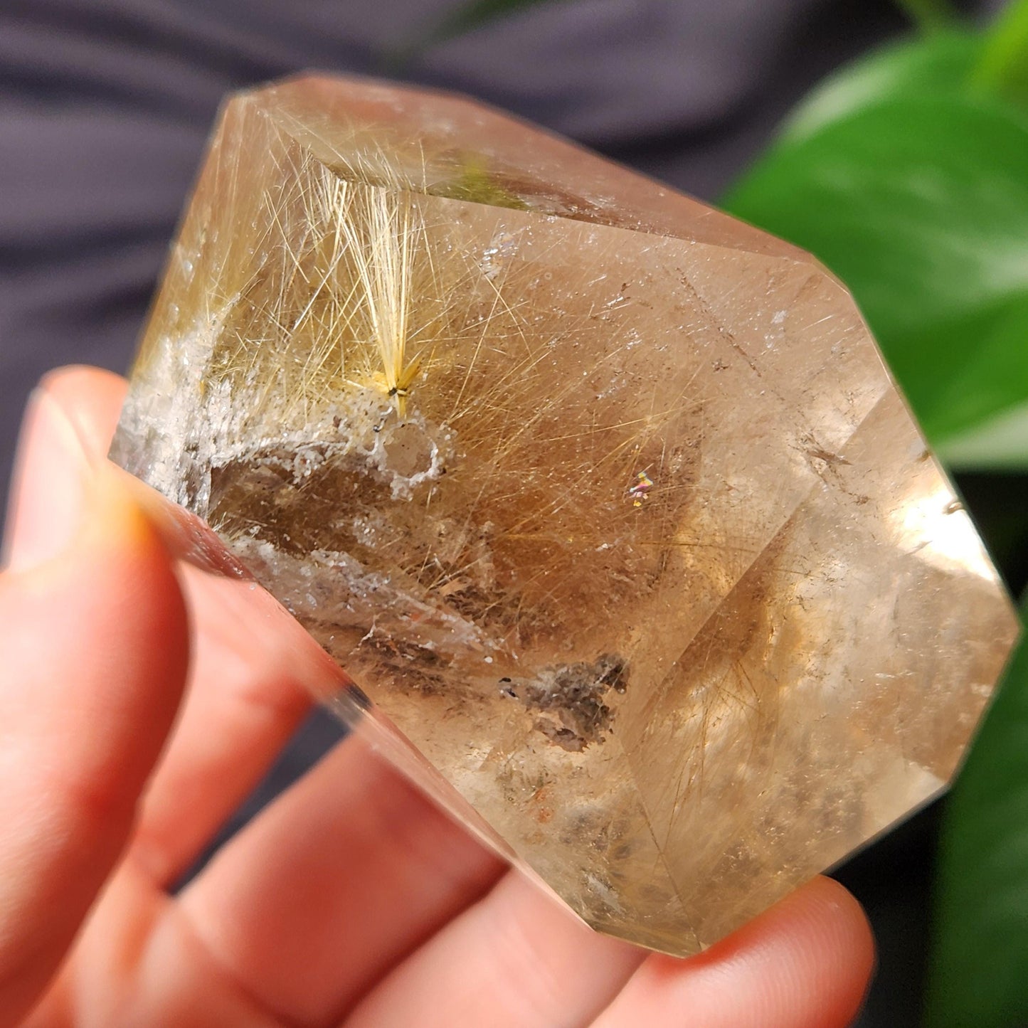 Polished Hematite Rutile 193g