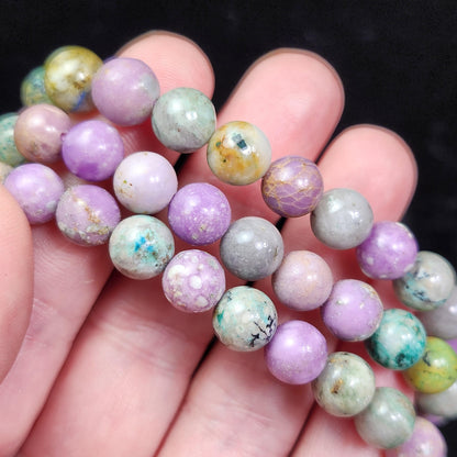 Phosphosiderite & Chrysocolla Bracelet