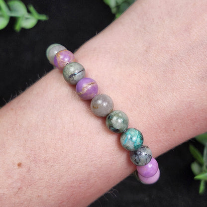 Phosphosiderite & Chrysocolla Bracelet