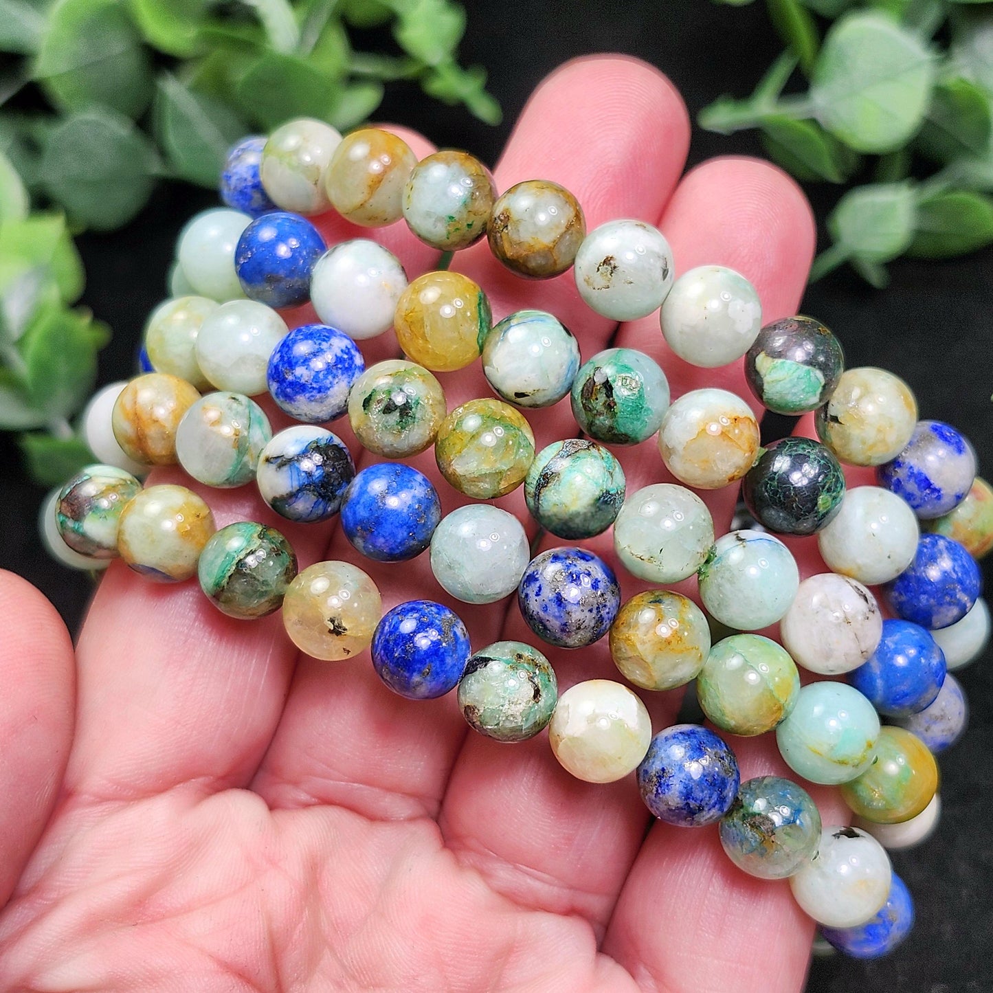 Lapis Lazuli & Chrysocolla Bracelet