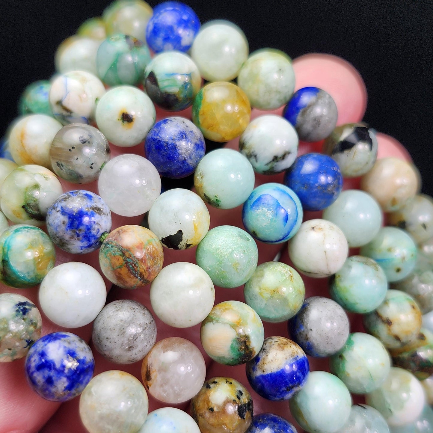 Lapis Lazuli & Chrysocolla Bracelet