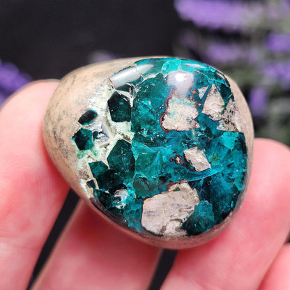 Dioptase Crystal Specimen: Congo Green Gemstone, 24.8g