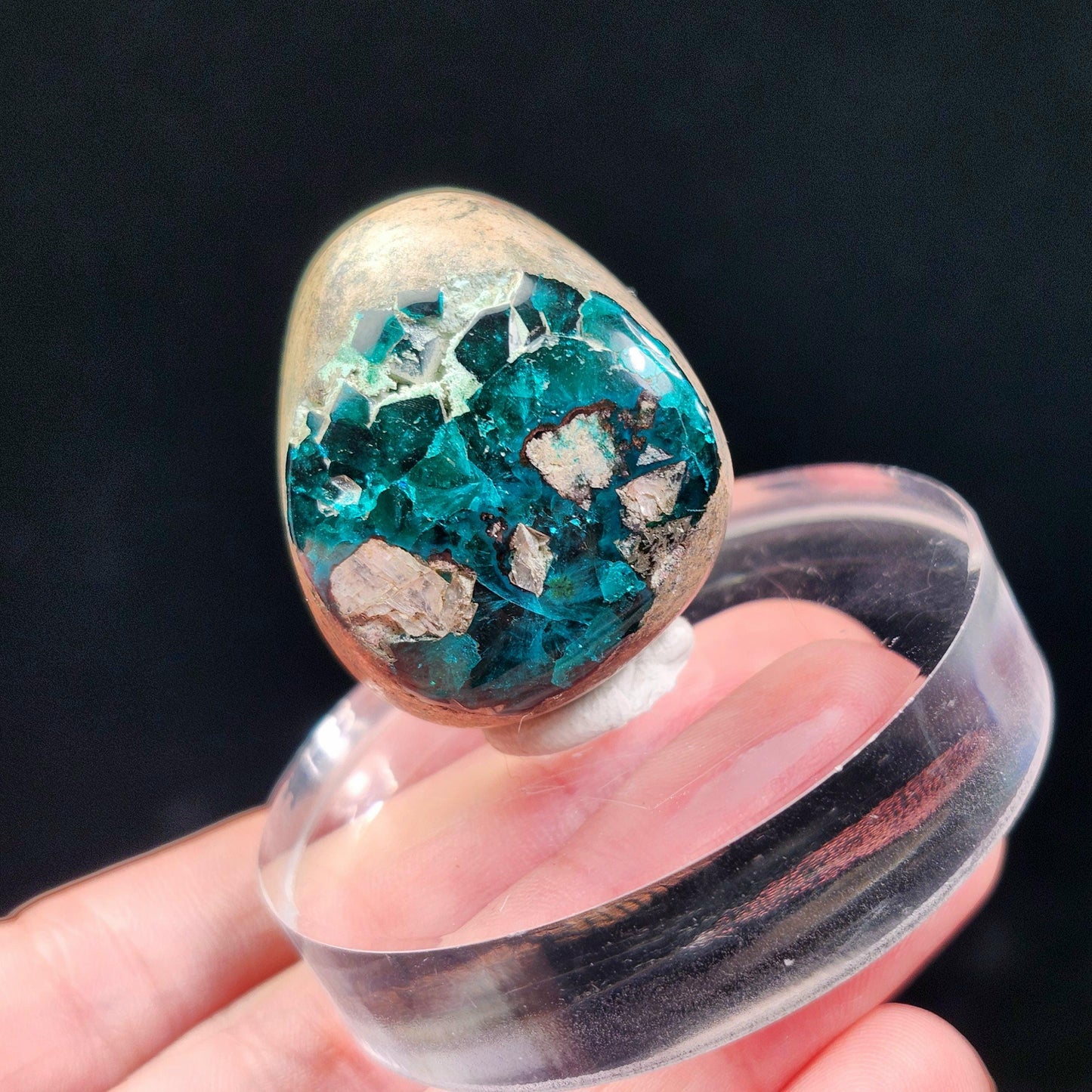 Dioptase Crystal Specimen: Congo Green Gemstone, 24.8g