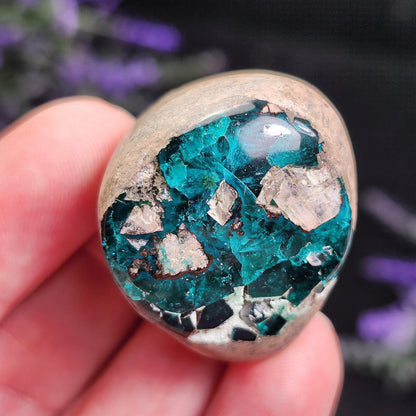 Dioptase Crystal Specimen: Congo Green Gemstone, 24.8g