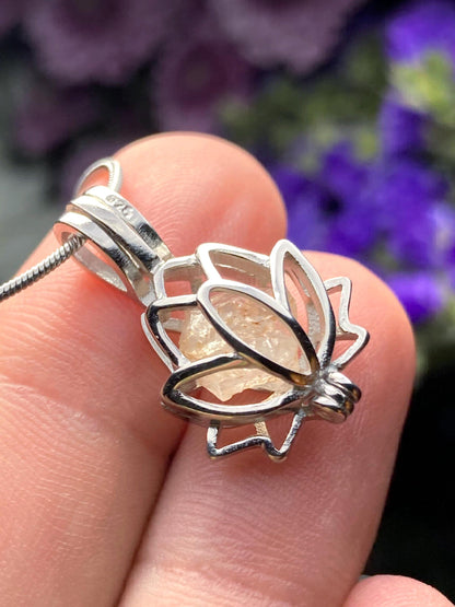 Phenacite Sterling Silver Pendant, Phenacite Necklace, Phenacite Jewelry, Phenakite Pendant, Phenacite Crystal