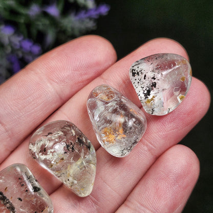 Topaz & Black Hematite Crystal