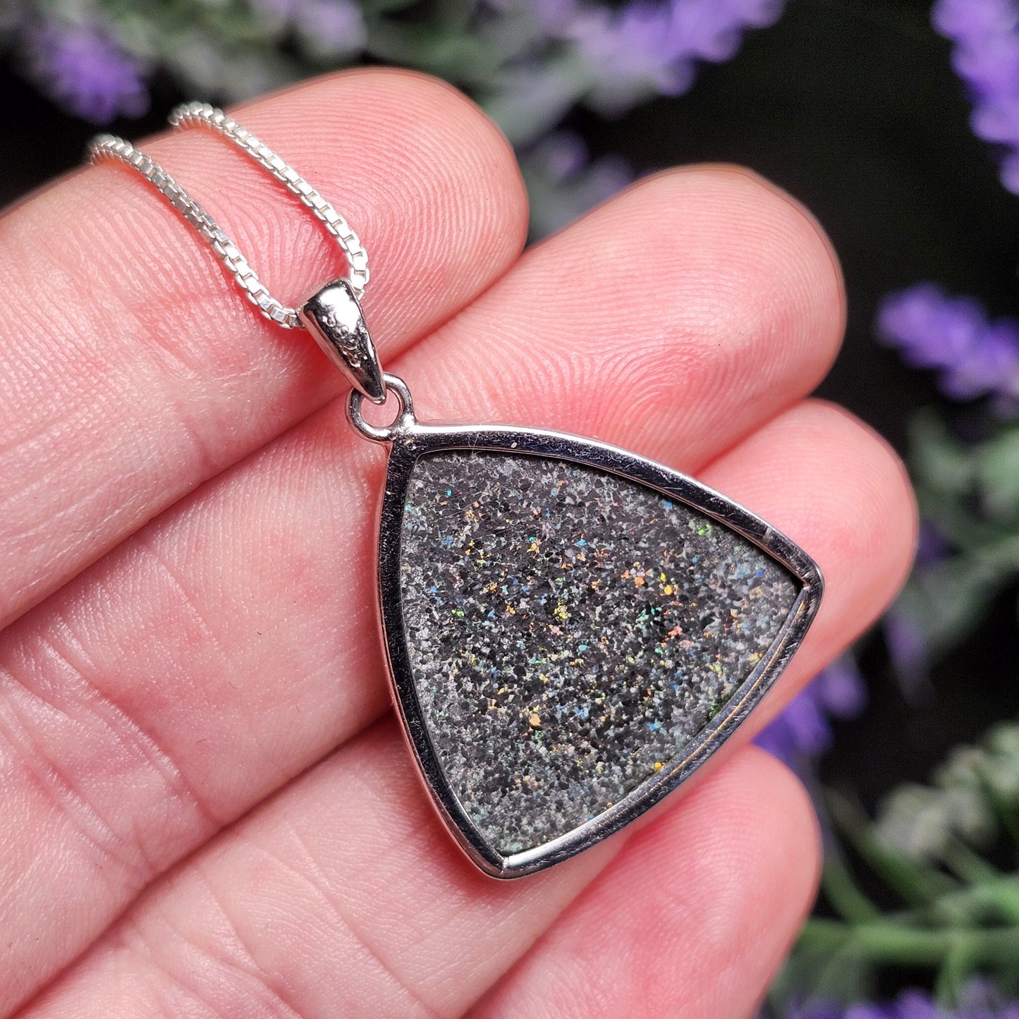 Australian Black Fairy Opal Pendant