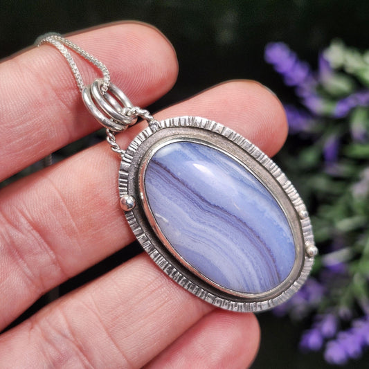 Blue Lace Agate Pendant