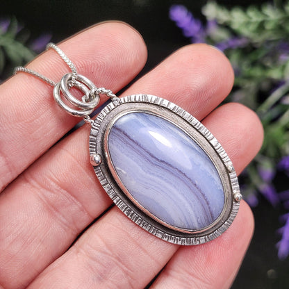 Blue Lace Agate Pendant
