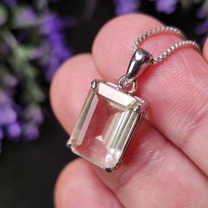 Faceted Libyan Desert Glass Pendant