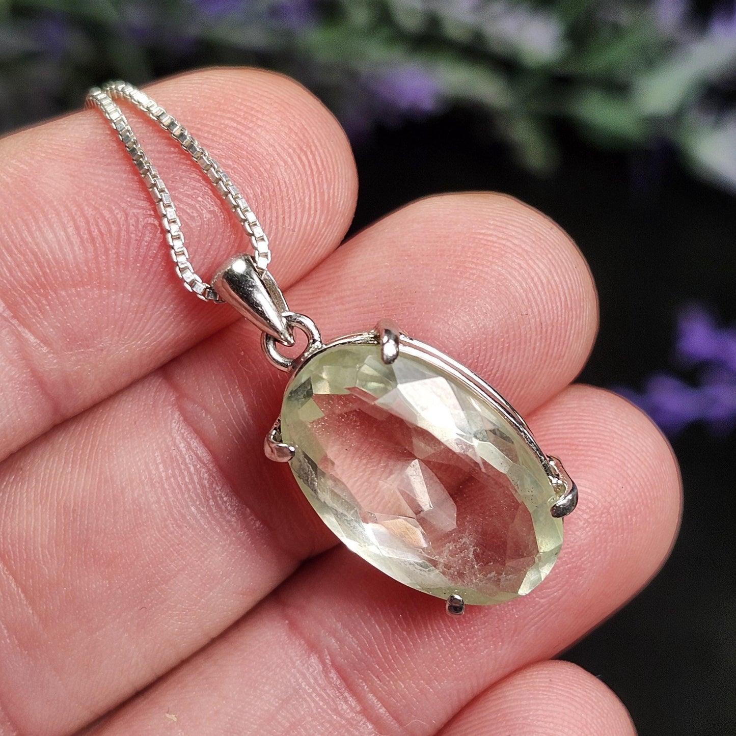 Faceted Libyan Desert Glass Pendant