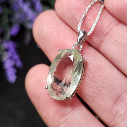 Faceted Libyan Desert Glass Pendant