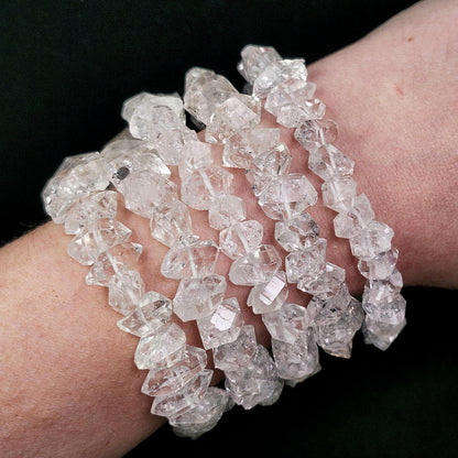 Raw Herkimer Diamond Bracelet