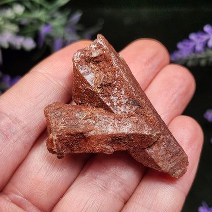 Red Hematite Quartz Crystal