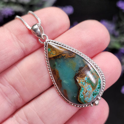 Sonoran Sunrise Chrysocolla Pendant