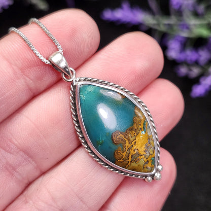 Chrysocolla Sonoran Sunrise Pendant