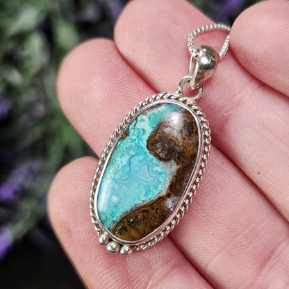Chrysocolla Sonoran Sunrise Pendant