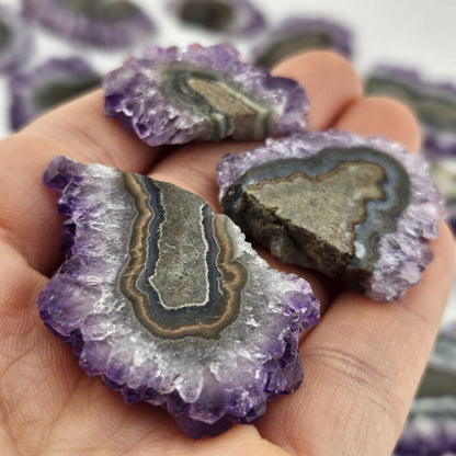 Amethyst Stalactite Crystal Slice