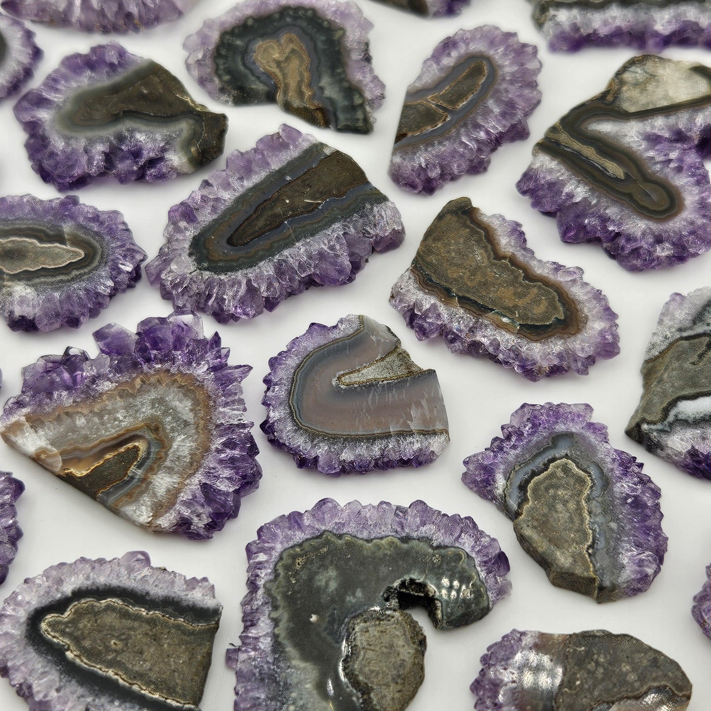 Amethyst Stalactite Crystal Slice