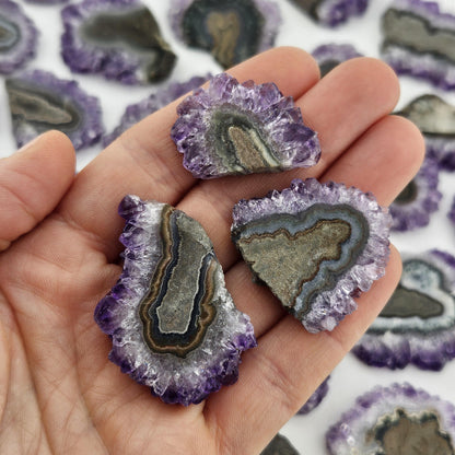 Amethyst Stalactite Crystal Slice